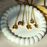 Bubble Initial Necklace