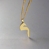 Large Arabic Initial Necklace