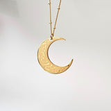 Moon Dotted Chain Necklace