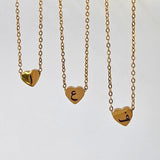 Arabic Initial Heart Necklace