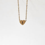 Arabic Initial Heart Necklace