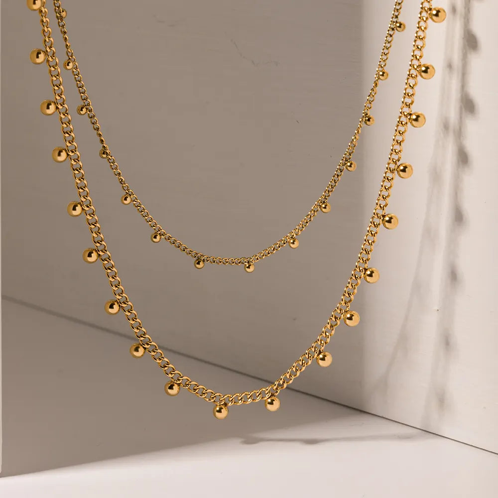 Dotted Ball Chain Necklace
