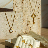 Aurora Clover Necklace