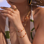 Zafran Bead Bracelet