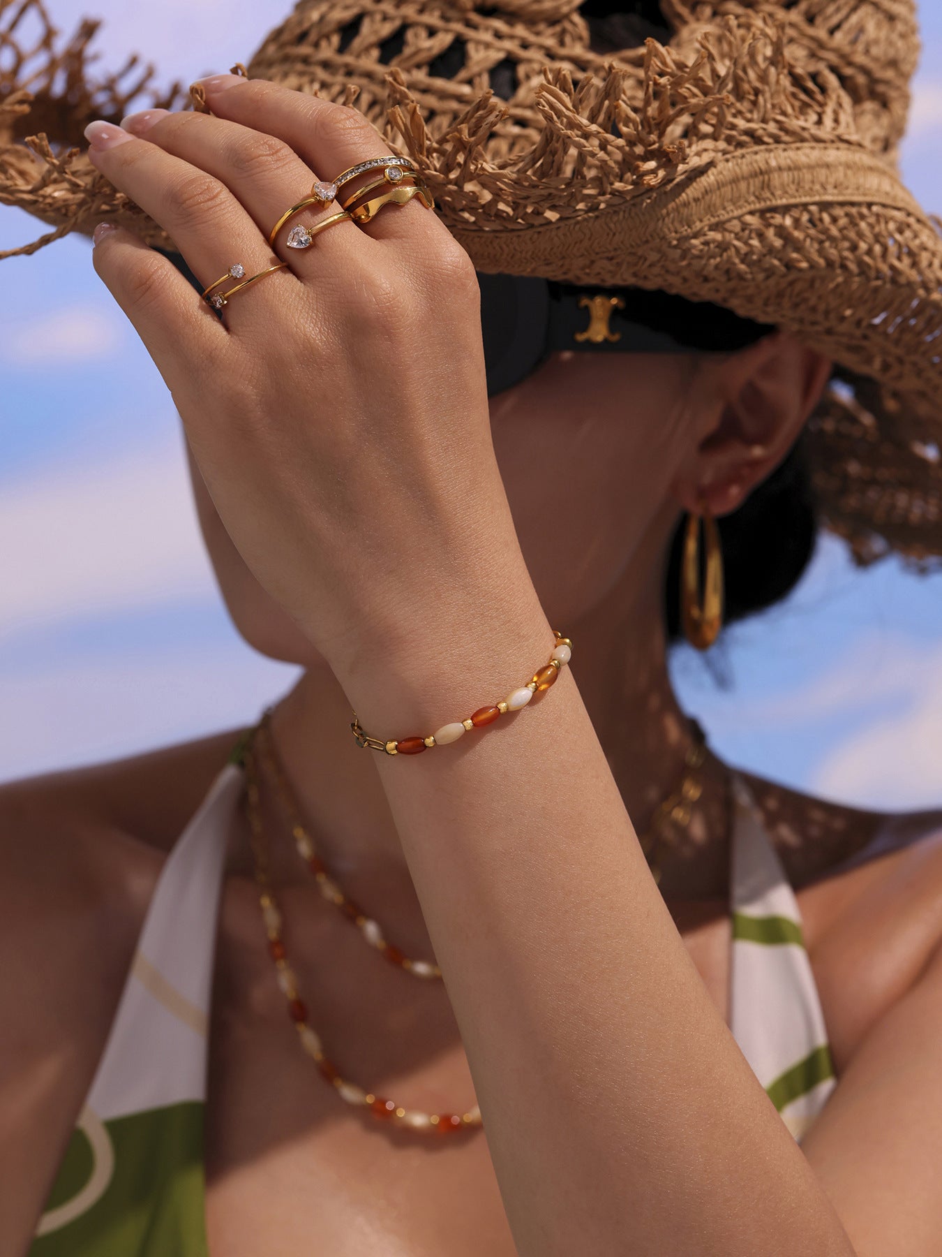 Zafran Bead Bracelet