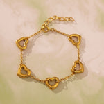 Dil Se Heart Bracelet — Gold