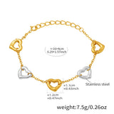 Dil Se Heart Bracelet — Two-Tone
