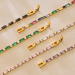 Jawahir Baguette Tennis — Crystal