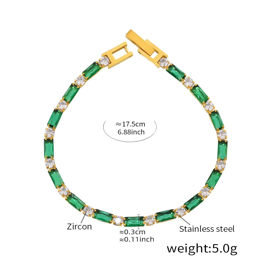 Jawahir Baguette Tennis — Zumurrud