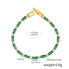 Jawahir Baguette Tennis — Zumurrud