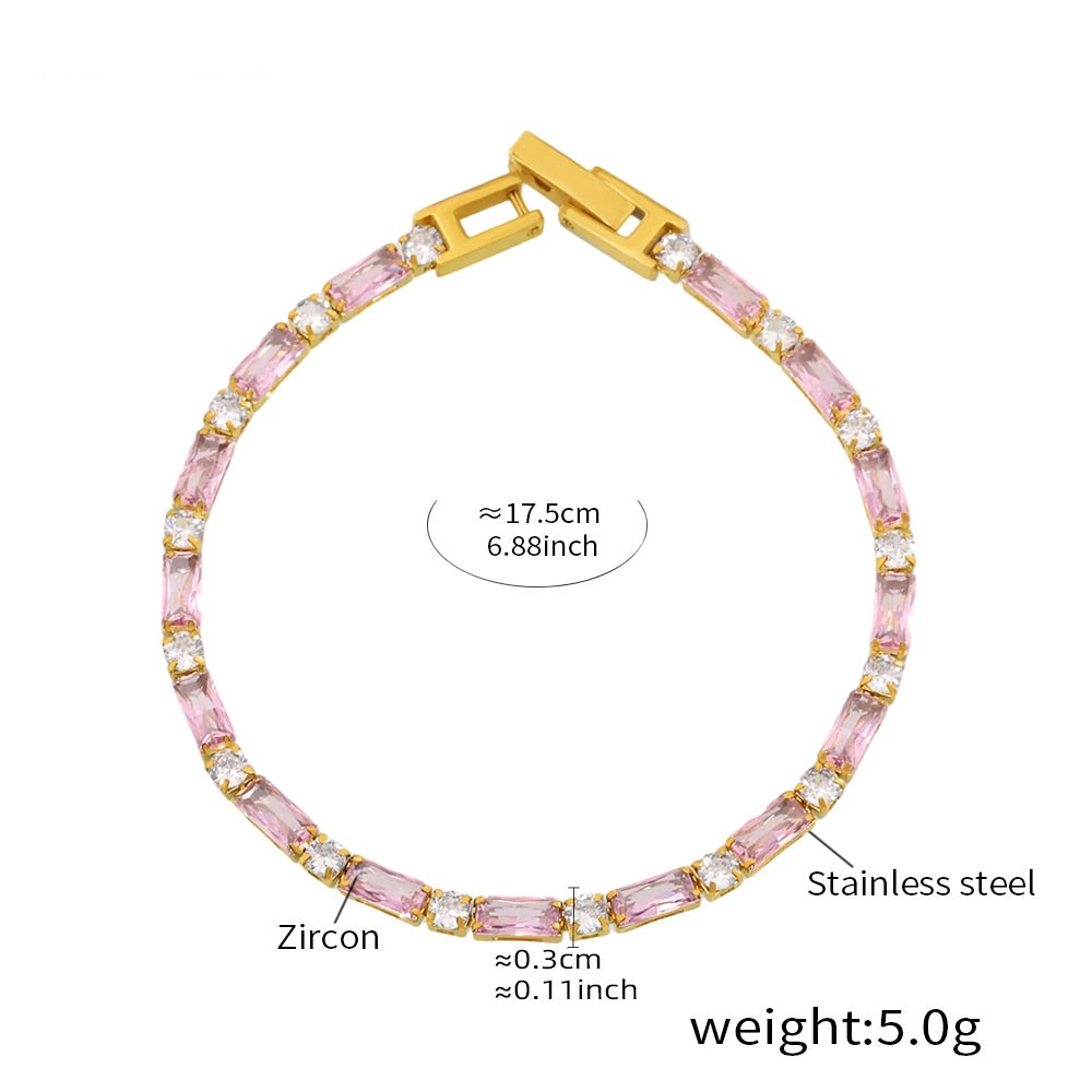 Jawahir Baguette Tennis — Gulabi