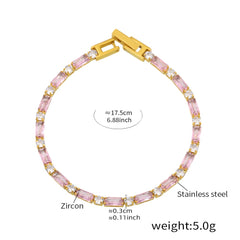 Jawahir Baguette Tennis — Gulabi