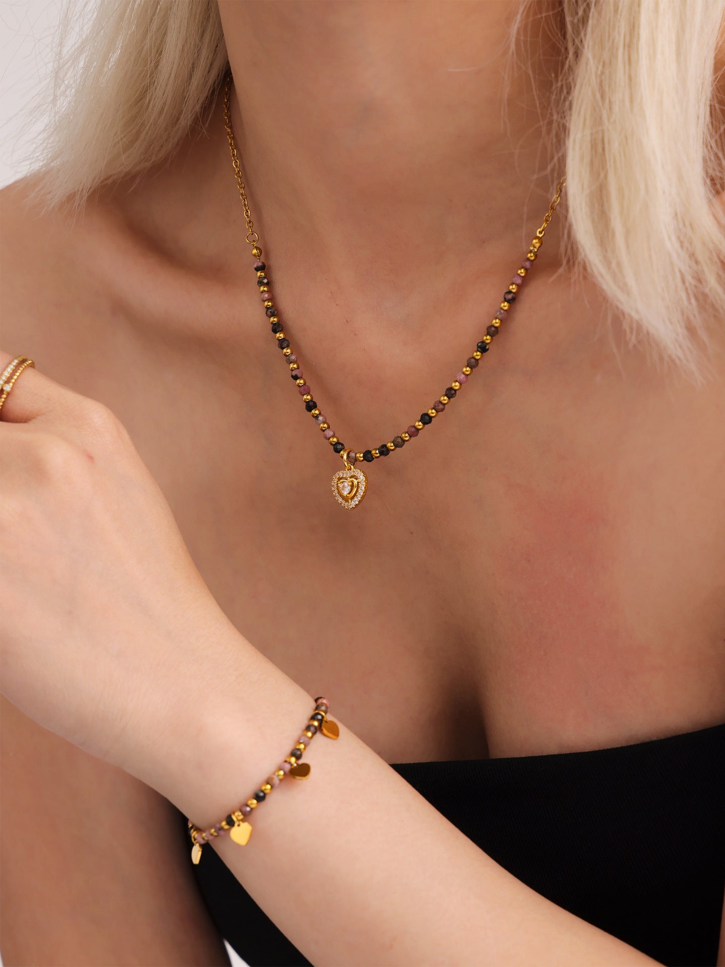 Qahwa Bead Charm Bracelet