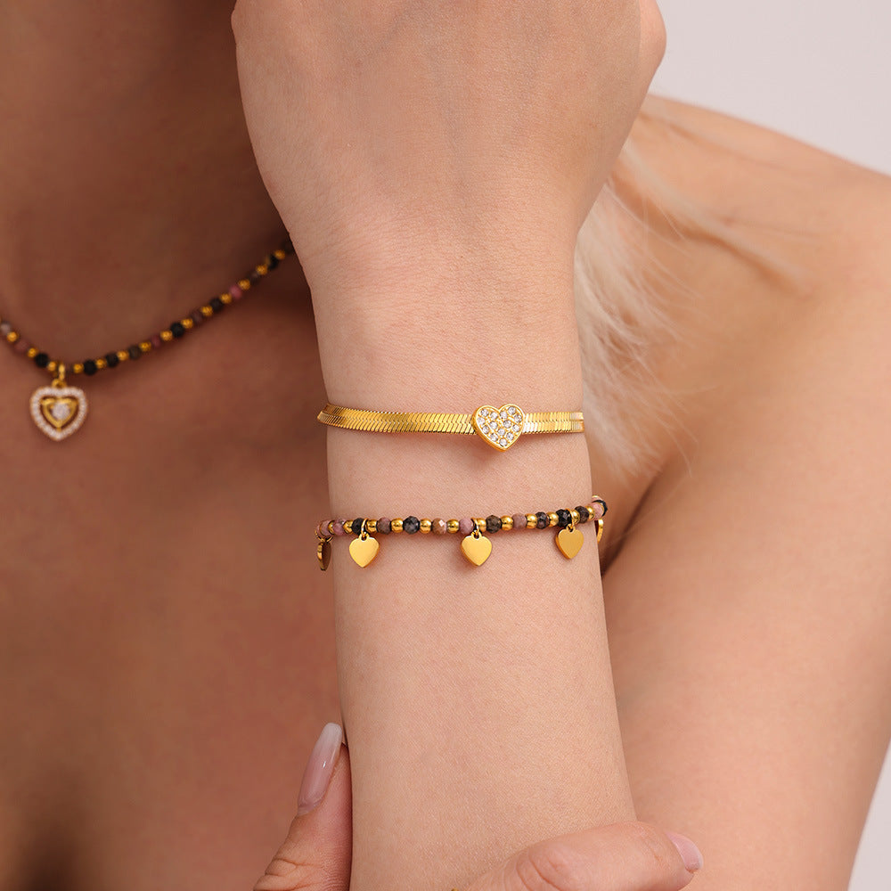 Qahwa Bead Charm Bracelet