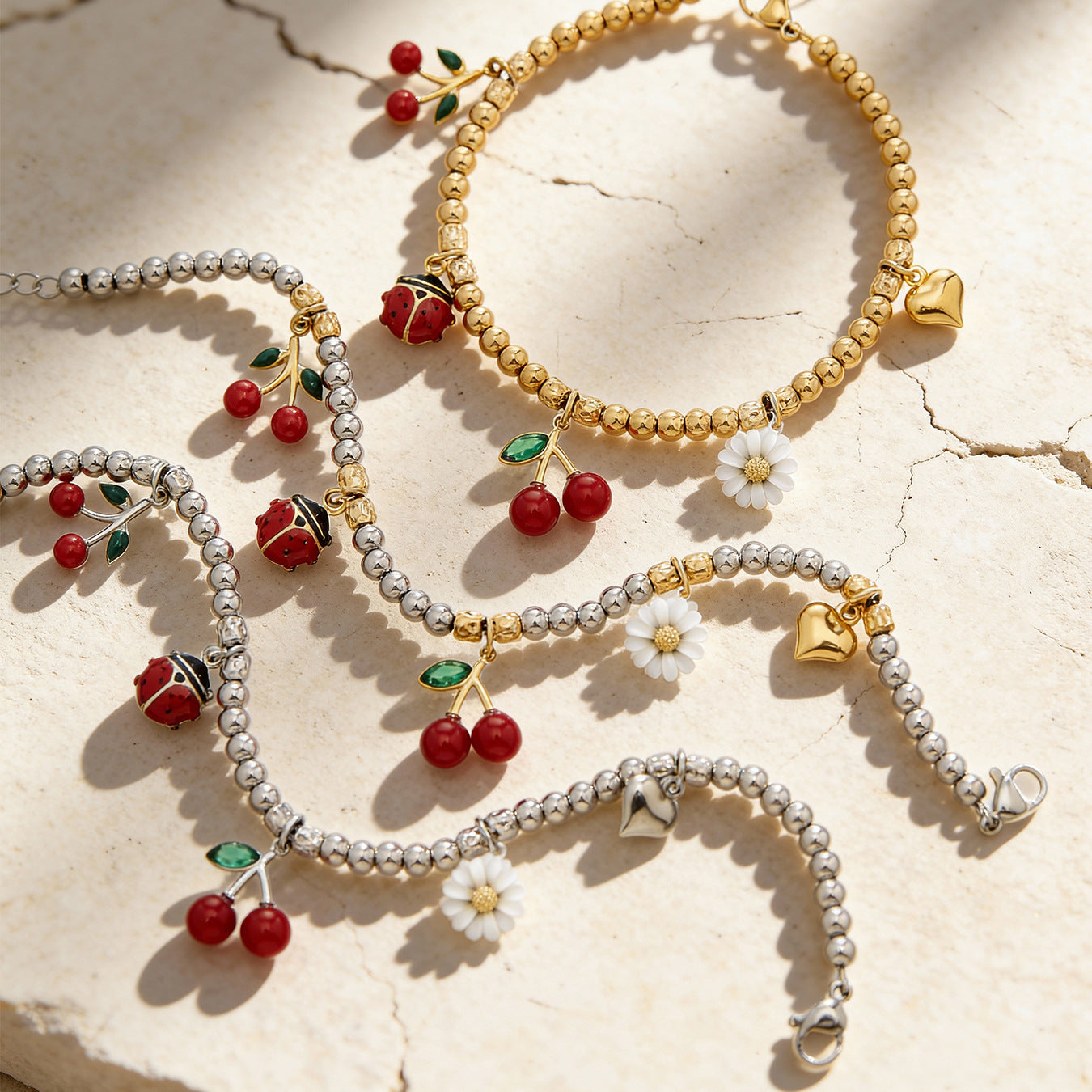 Gilas Cherry Charm Bracelet