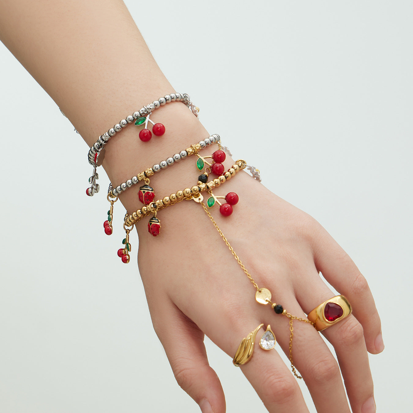 Gilas Cherry Charm Bracelet