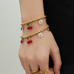 Gilas Cherry Charm Bracelet
