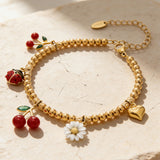 Gilas Cherry Charm Bracelet