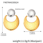 Hilal Two-Tone Drops — Gold Moon