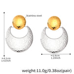 Hilal Two-Tone Drops — Silver Moon