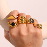 Chashm Stone Ring — Black Agate