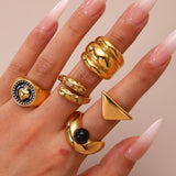 Chashm Stone Ring — Black Agate