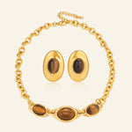 Qahwa Oval Studs