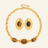 Qahwa Oval Studs