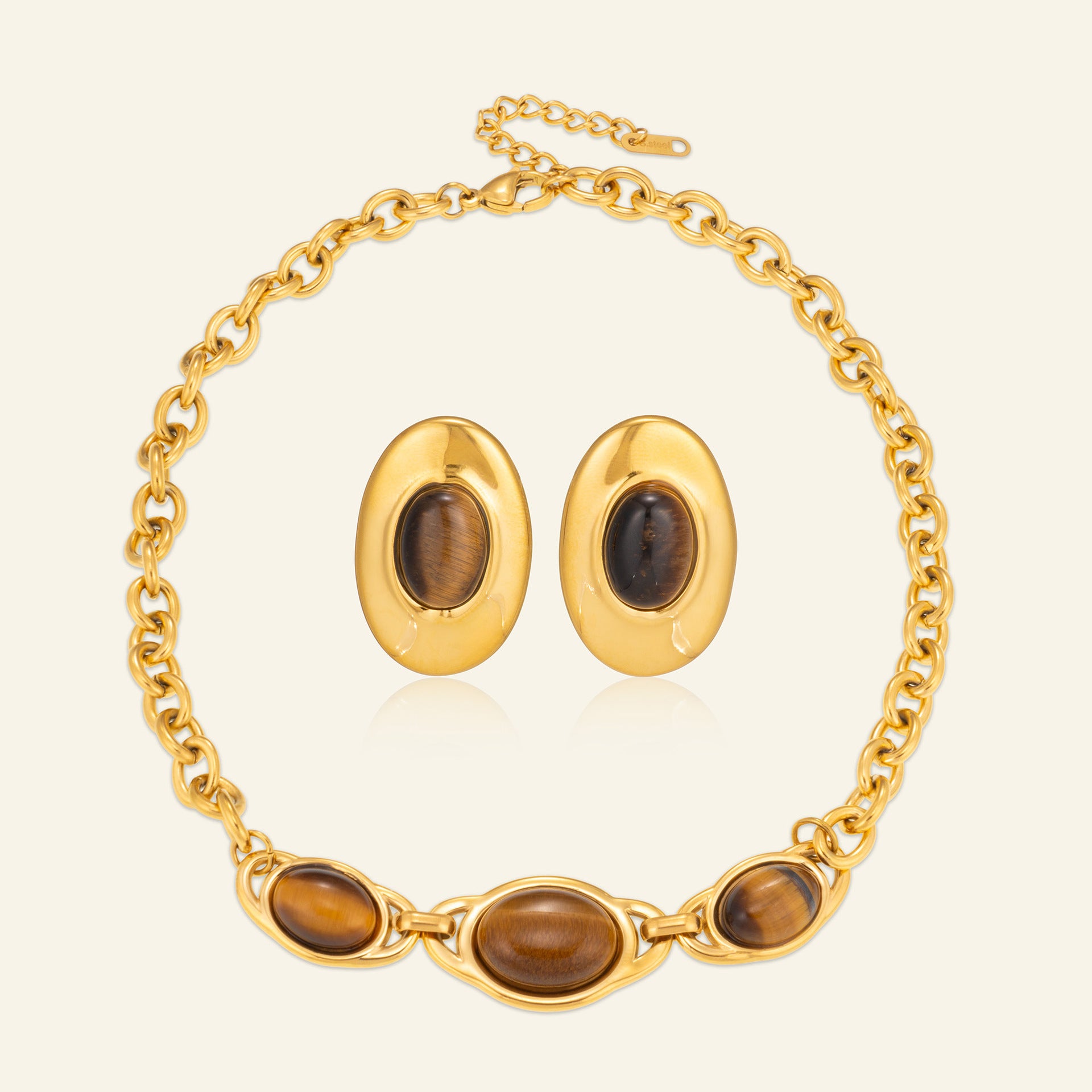 Qahwa Oval Studs