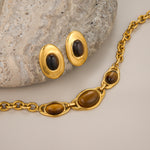 Qahwa Oval Studs