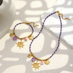 Mela Charm Cord Necklace
