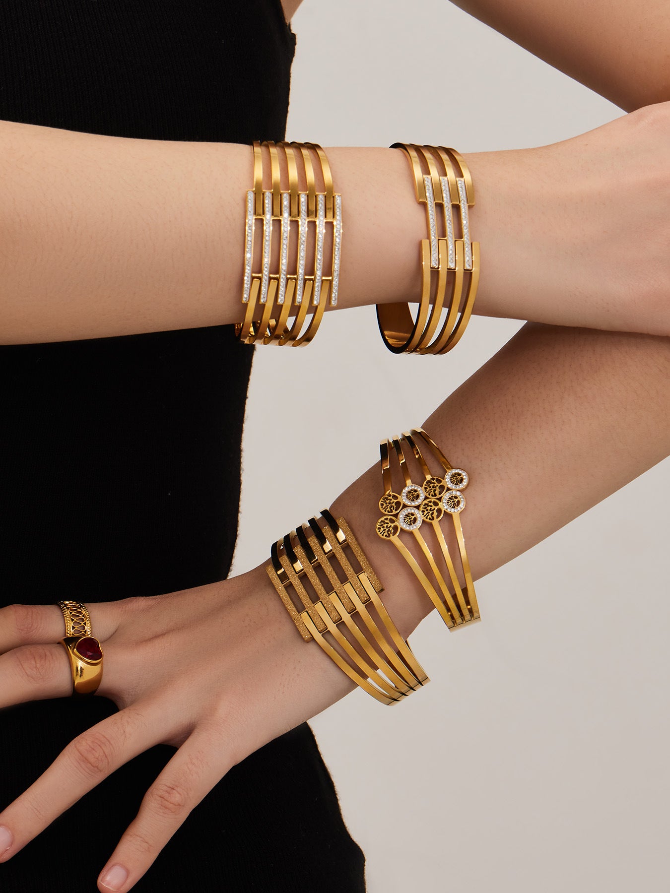 Qasr Tiered Bangle