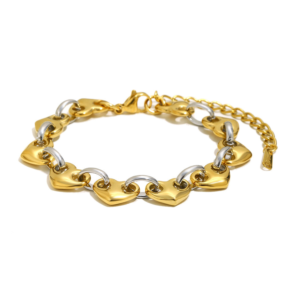 Badam Link Bracelet — Two-Tone