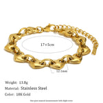 Badam Link Bracelet — Gold