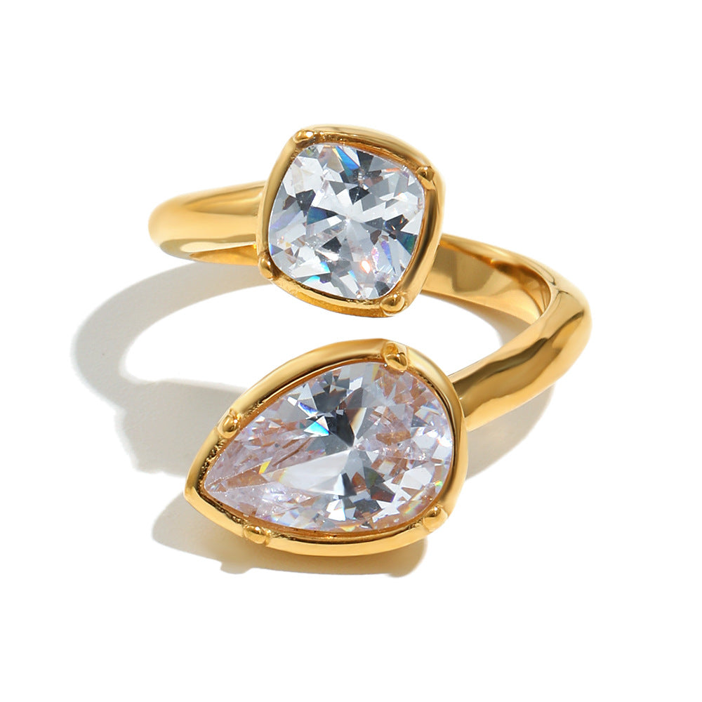 Neelam Adjustable Toi-et-Moi Ring