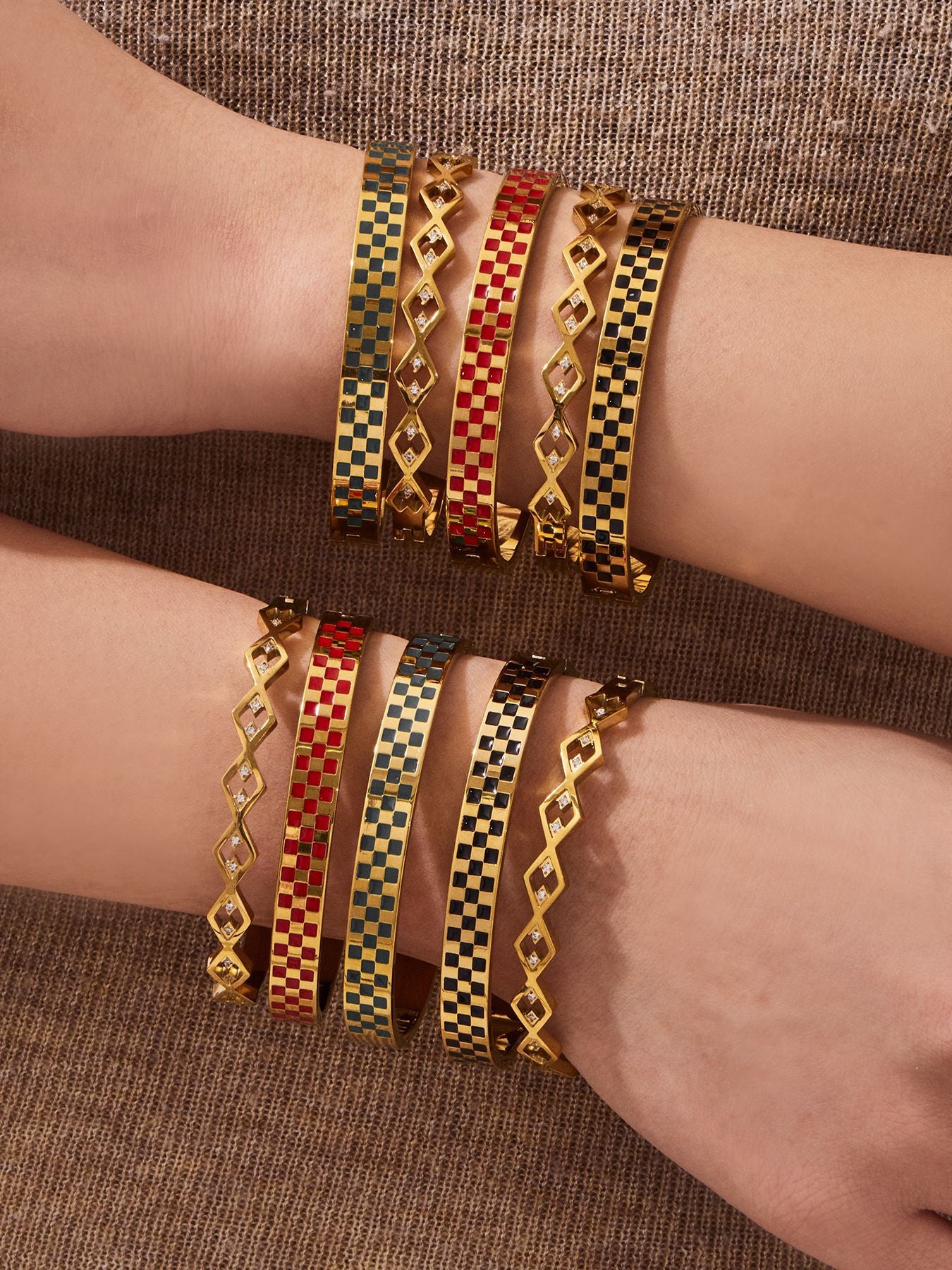 Shatranj Checker Bangle