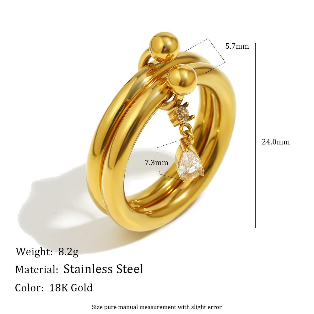 Chhalla Charm Stack Ring