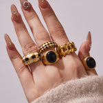 Zanjeer Adjustable Chunky Link Ring
