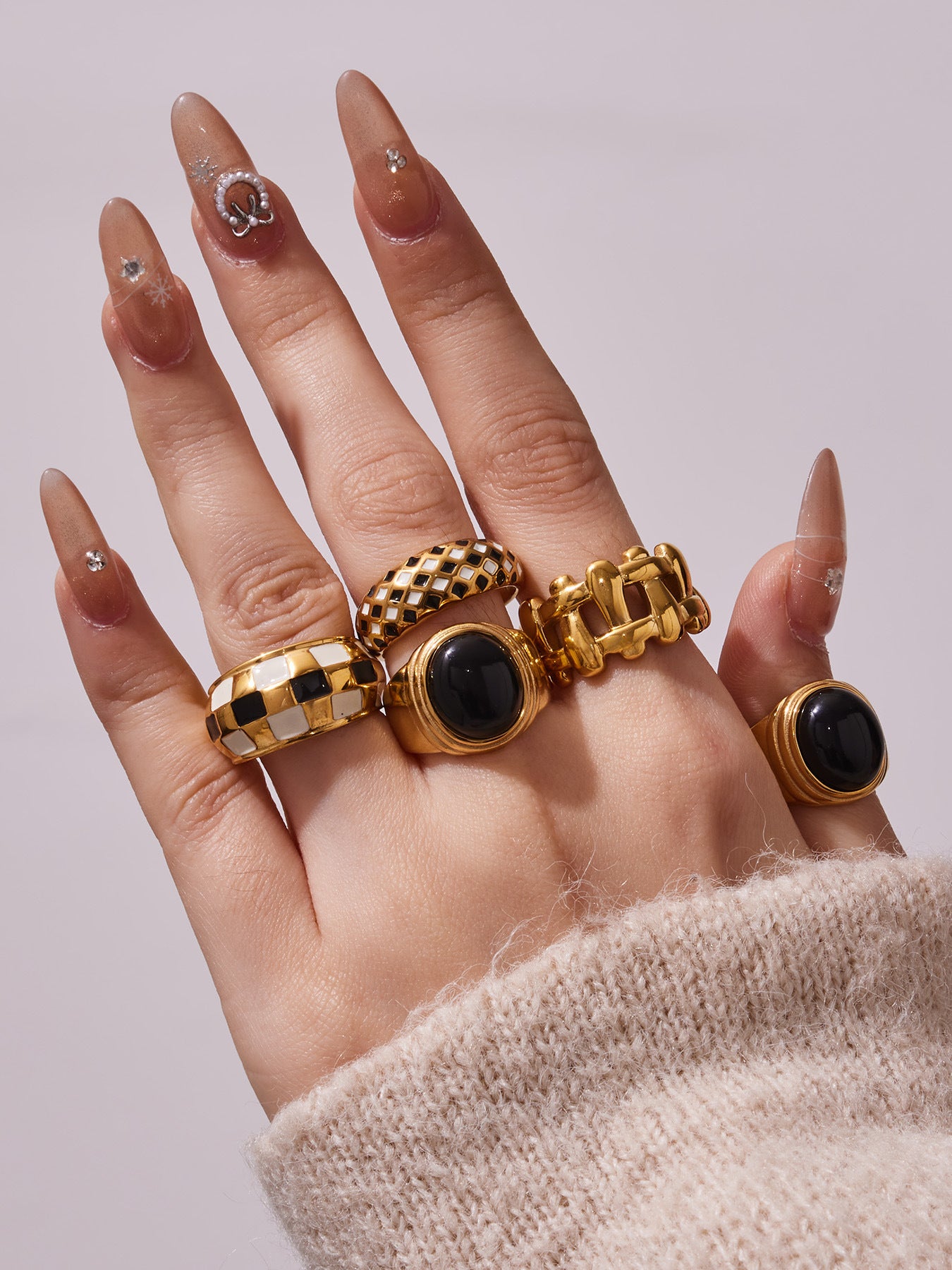 Zanjeer Adjustable Chunky Link Ring