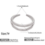 Sukoon Adjustable Double Band — Silver