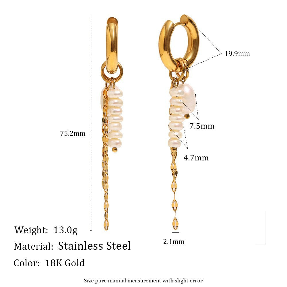 Durr Pearl Tassel Earrings