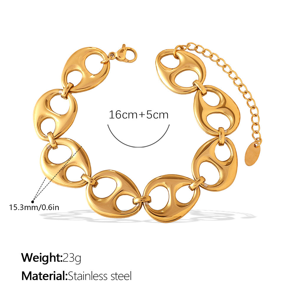 Zanjeer Oval Link Bracelet