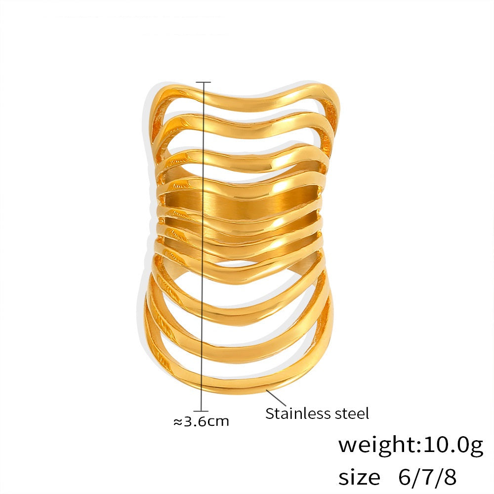 Mauj Layered Ring