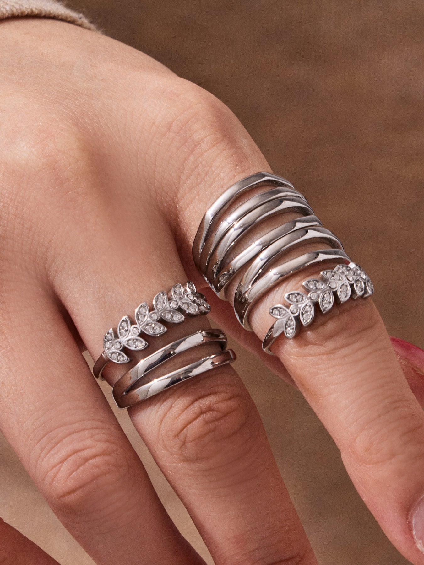 Sukoon Adjustable Double Band — Silver