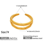 Sukoon Adjustable Double Band — Gold