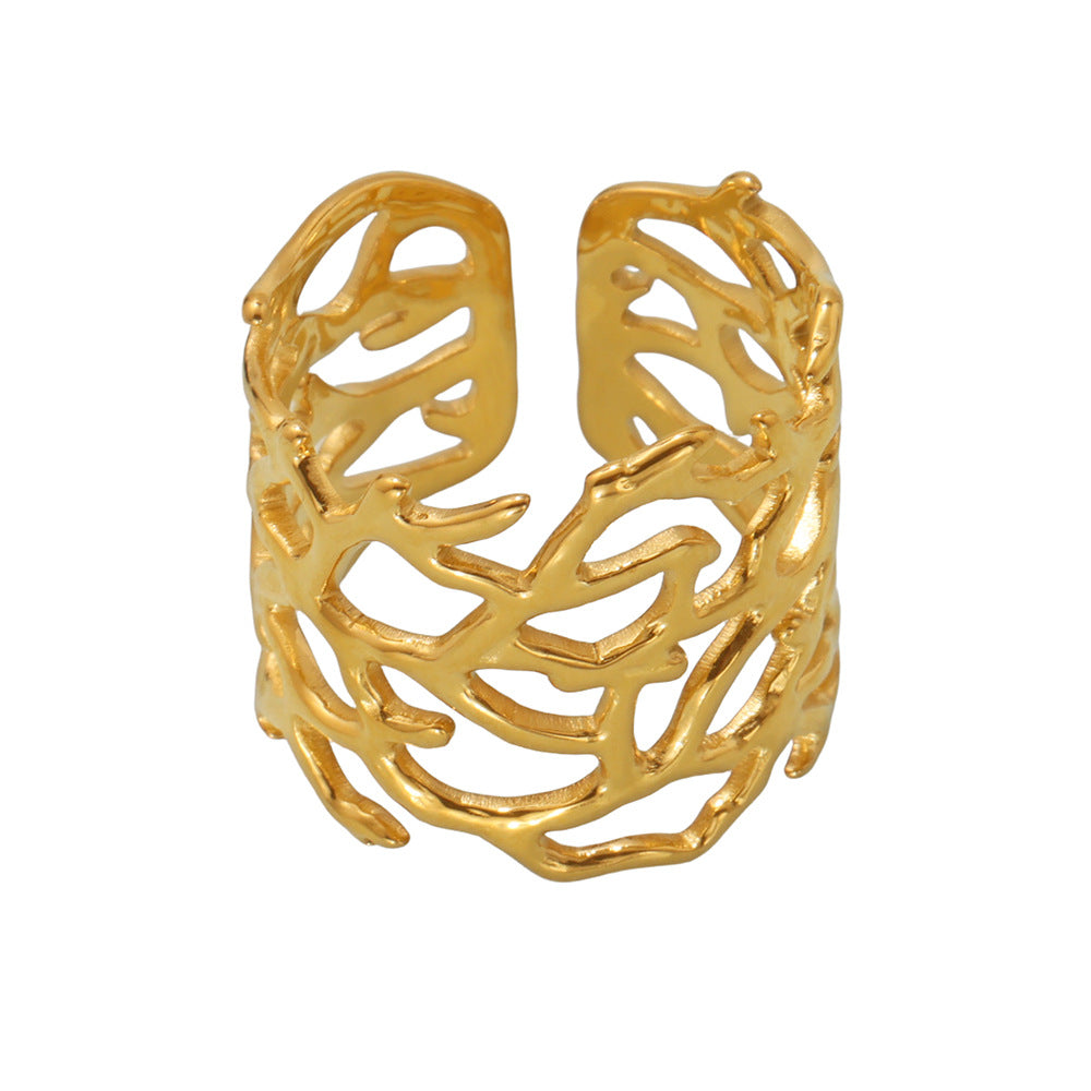 Marjan Adjustable Coral Ring