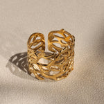 Marjan Adjustable Coral Ring