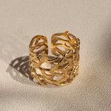 Marjan Adjustable Coral Ring
