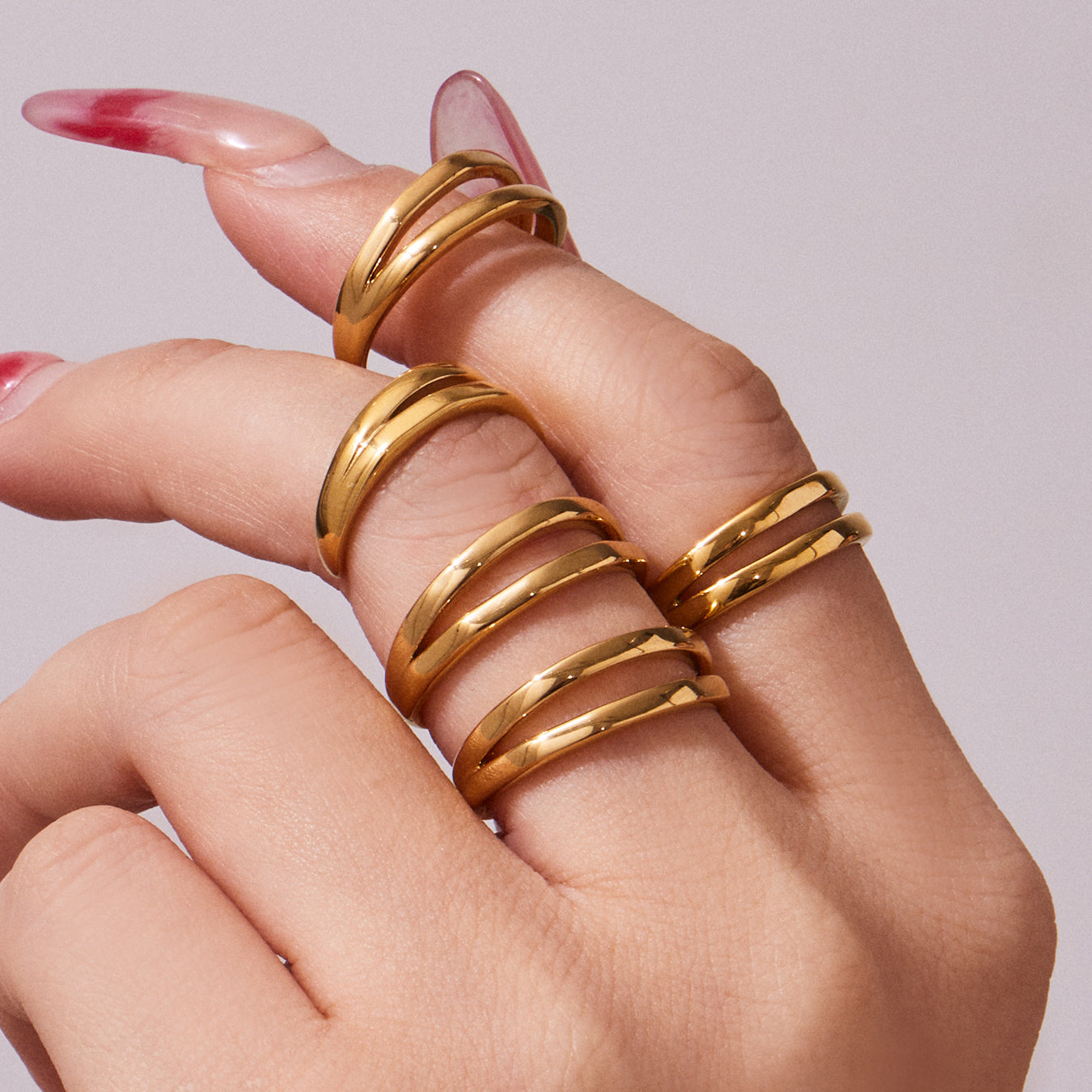 Sukoon Adjustable Double Band — Gold