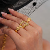 Sikka Adjustable Coin Ring